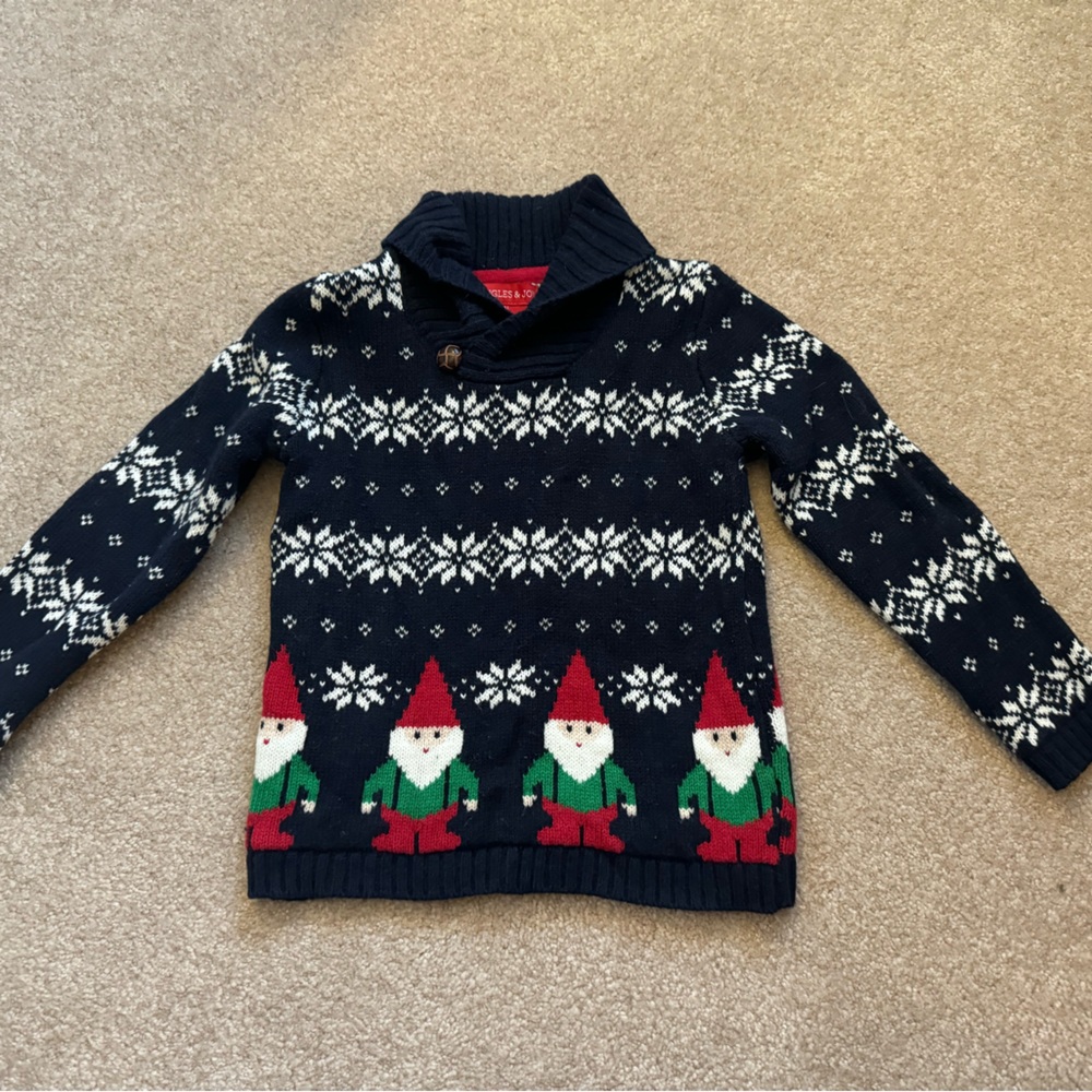 Jingles & Co. Toddler 4T, Winter Gnome Sweater